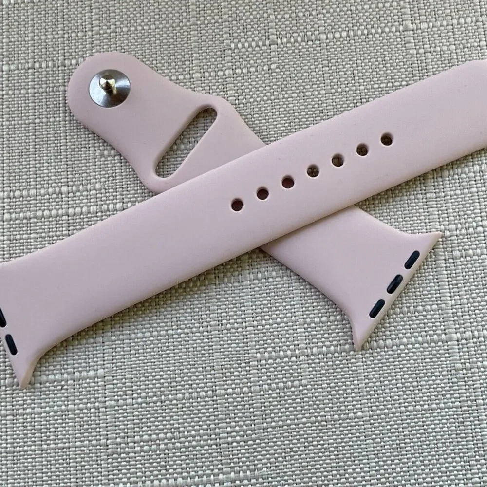 Replacment Strap for iWatch Pink Sport Rubber Band Strap Size 4244mm